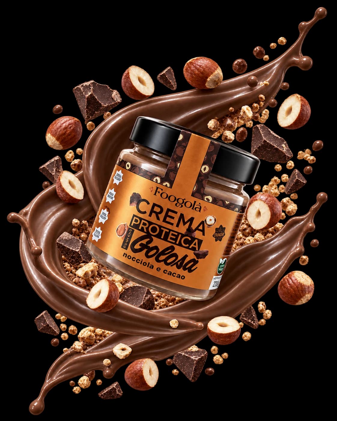 Crema Proteica Golosa Nocciola e Cacao Foogolà