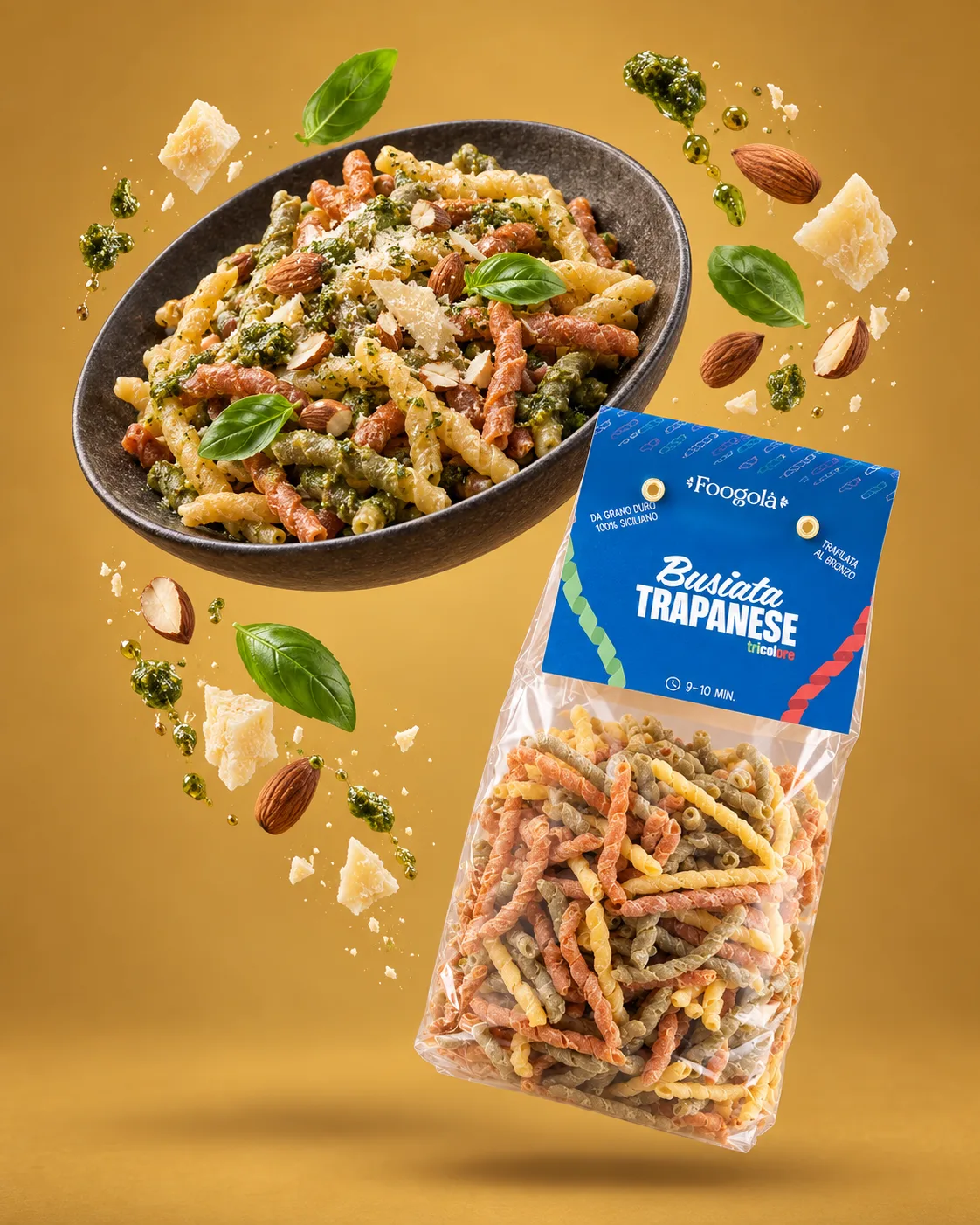 Busiata Trapanese Tricolore